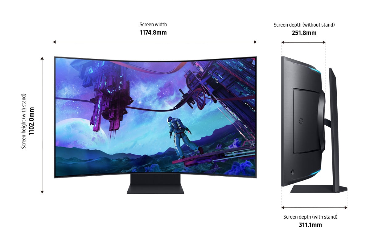 Samsung 55” Odyssey Ark 2nd Gen, UHD, Mini LED 165Hz Smart Gaming Monitor LS55CG970NUXXU