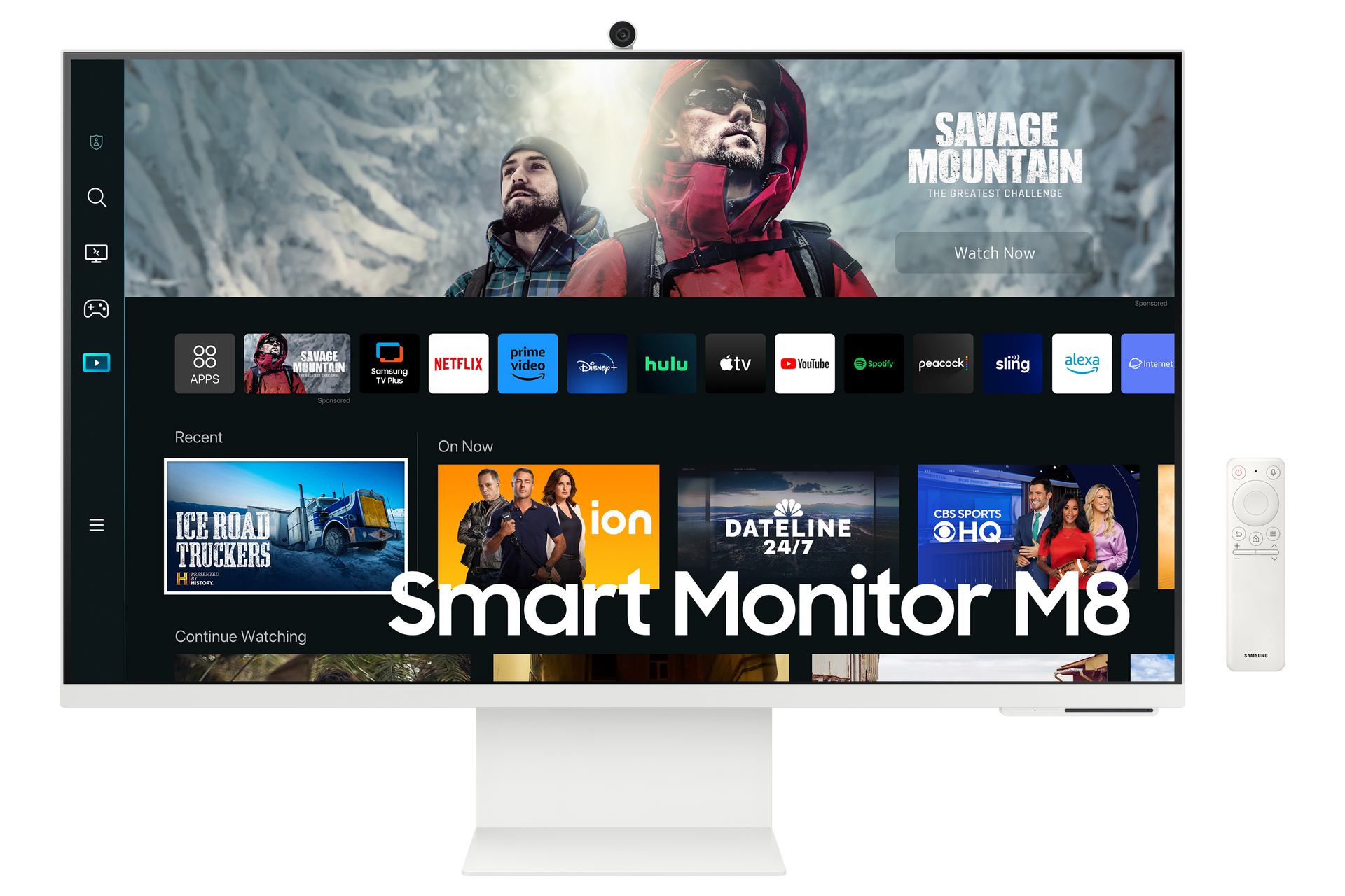 Samsung 27" M80C, USB-C, UHD Warm White Smart Monitor with Speakers & Remote LS27CM801UUXXU