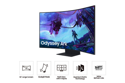 Samsung 55” Odyssey Ark 2nd Gen, UHD, Mini LED 165Hz Smart Gaming Monitor LS55CG970NUXXU